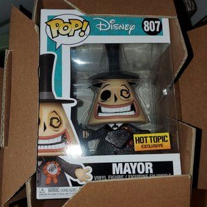 Funko Pop Nightmare Before Christmas Mayor #807 (HT Exclusive Diamond)New in Box